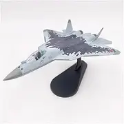 Replica Pre-Build Aircraf Diecast Metal 1/100 Scale for Su-57 ReplicaAir FighterFinished Aircraft Model Toy Adult Boys Souvenir Collection Gift Display