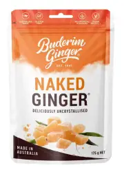 Buderim Ginger Uncrystallised Naked Ginger - 175g