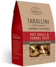 Tarallini Mediterranean Savoury Crackers Hot Chilli & Fennel Seed 125g