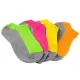 【源之氣】竹炭鮮彩船型襪/女 6雙組(桃紅/綠/黃/橘)四色可選 RM-30008