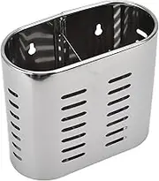 LOCADENCE Kitchen Utensil Holder, Hanging Hollow Stainless Steel Silverware Drying Rack, Fork Drainer Basket, Chopsticks Organizer for Kitchen