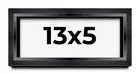 13x5 Shadow Box Frame Black | 1.25 inches Deep Real Wood Contemporary Shadowbox