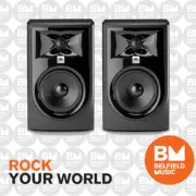 2 x JBL LSR308 MKII Powered Active Studio Monitor Speaker 8 Inch LSR-308 MK2- BM