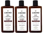 3 Pack Cremo Bourbon & Oak 2-in-1 Shampoo & Conditioner All Hair 16 Fluid Ounce
