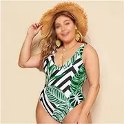 Striped Bikini Print Bikini one Piece Bikini Plus Size Women Bikini Swimwear Beach Swimwear