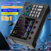 3 In 1 Digital Oscilloscope Dual Channel 250MSa/s 120MHZ DDS Signal Generator