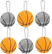 Generic Convenient Reflective Keychains Glow the Dark Basketball Pendant Reflectors for Bags Back and Practical Accessories for