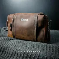 在飛比找蝦皮購物優惠-Enzo Multibag 皮革單肩包和手提包
