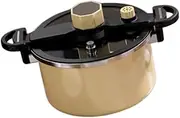 MYCENSE Micro Pressure Pot Enamel Large Capacity 7L for All Hob Types Pressure Pot Gland Type Cooker for Home Restaurant Commercial, yellow