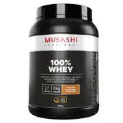 Musashi 100% Whey Protein Powder Salted Caramel 900g