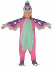 HATCHIMALS $49 KIDS CHILDS PURPLE/PINK/BLUE SZ S 3-4 Yrs PENGUALA Costume NWT