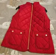 ST. John’S Bay Rumba RED QUILTED VEST Women’s Size Medium