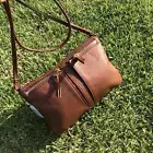 Fossil Brown Authentic Designer Signed Shoulder Cottage-core Bag Daily Use