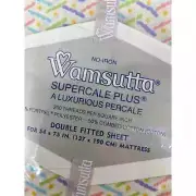 Vintage Wamsutta Double sheet set Flat sheet & Fitted Sheet Supercale Plus