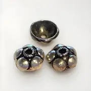 Sterling Silver Bali Bead Caps 8mm Qty:6