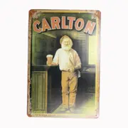 Tin Sign Carlton Sprint Drink Bar Whisky Rustic Look