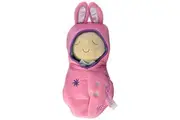 Manhattan Toy Snuggle Pod Hunny Bunny First Baby Doll with Cozy Sleep Sack for Ages 6 Months and Up