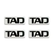Pioneer Silver TAD Speaker Logo Badge Custom Made 76mm(2.99")X28mm(1.1")