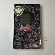 NWT Fabric Floral Hand Held Mirror Keepsakes From The Heart Bathroom Flower 11”