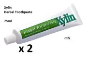 Xylin Herbal Toothpaste anti-cavity Xylitol (Set of 2) 75ml each FREE POSTAGE