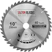 Saxton TCT Circular Wood Saw Blade 250mm x 30mm x 40T for Bosch, Makita etc