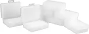Angoily Plastic Craft Storage Boxes Built-in Sponge Adhesive Boxes Pack for Beauty Sponges Small Parts