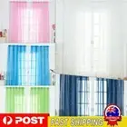 Star Print Tulle Curtains Window Drapes Sheer Purdah for Home Living Room