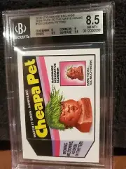 2016-17 Wacky Packages Cheapa Pet Trump BGS 8.5 NM-MT+ Sticker Only 393 Made