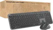 Logitech Signature Slim MK950 for Business Wireless Keyboard and Mouse Combo, Qu