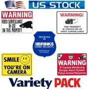 Home Security Stickers Window Decals signs For Brinks+Cameras in use Water proof