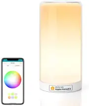 Smart Bedside Lamp Dimmable Wifi Table Lamp Night Light, Compatible with Homekit