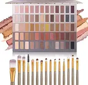 [UCANBE] Luxury Gathering Neutral Eyeshadow Makeup Palette, Naked Shimmer Matte Metallic Glitter Subtle Eyes Shadow,High Pigmented Nudes Creamy Smokey Pallet Set