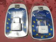 American Plug to Europe Plug Adapters for Go Travel - 2PACK