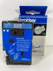 Brother TC-103 12mm Blue on Clear Label Tape Cartridge for P-Touch Transparent