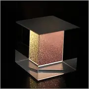 Prisms and Kaleidoscope Beamsplitters/Non-Polarizing Cube Beamsplitter Prisms N-BK7 Optical Precision Prisms Science Classroom Optics Kits(BS30X30mm)