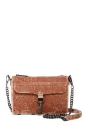NWT -- Rebecca Minkoff Velvet Mini Mac Crossbody Purse -- Berry Smoothie