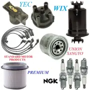Tune Up Kit Filters Cap Wire Spark Plugs For MITSUBISHI MIRAGE L4 1.5L 1989-1990 (for: Mitsubishi)