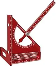Woodworking Square,Aluminum Alloy Measuring Layout Tool | Rust-Proof Carpenter Protractor, Non-Slip Precision Marking Gauge for Door Framing Workshop