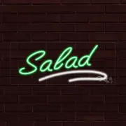 NEW "SALAD" w/UNDERLINE 30x12x1 INCH LED FLEX WINDOW/WALL INDOOR SIGN 30620