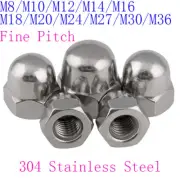 M8 M10 to M36 Fine Pitch Hexagon Cap Nuts Hex Acorn Nut 304 Stainless Steel 1PCS