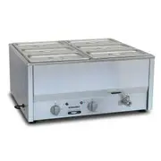 Roband Counter Top Bain Marie 6 x 1/3 size 150mm pans - Portable Bain Maries (RB-BM4C) - BM4C-RB