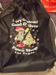 pawn stars shop show gold and silver merry christmas drawstring string bag new