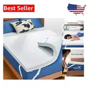 High-Density Gel Memory Foam Mattress Topper - Non-Slip & Adjustable Straps