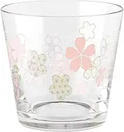 Toyo Sasaki Glass BT-20206-J423 Cold Sake Glass, Japanese Crest Sakura Pattern, Cup (Wide Mouth), Made in Japan, (Sold by Case), Clear, Approx. 6.1 fl oz (170 ml), 48 Pieces