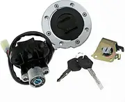 Ignition Barrel Key Switch for Suzuki for GSX-R 600/750/1000 GSX1200/1400 SV650 DL650/1000 TL1000R/S GSX600/750 Ignition Switch Lock Fuel Gas Cap Cover Keys Seat Motor Ignition Key Switches