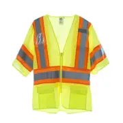 Cordova V32015XL Cor-Brite Type R, Class III, Lime Mesh Vest, Zipper Closure,...