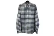 Jeanswest Blue&White Checkered Long Sleeve Button Up Shirt Mens Size L NEW
