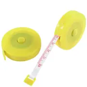 60" 1.5M Mini Retractable Ruler Body Measure Sewing Tailor Cloth Soft Tape 2Pcs