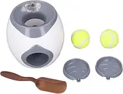 Automatic Pet Feeder, Dog Automatic Ball Launcher for Small and Medium Size Dogs, Interactive Dog Tennis Ball Throwing Machine with 2 Tennis Balls and a Spoon for Dog Training