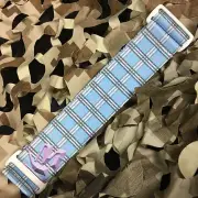 NEW KM Paintball Universal Mask Goggle Strap - 09 Baby Blue w/ Purple Plaid